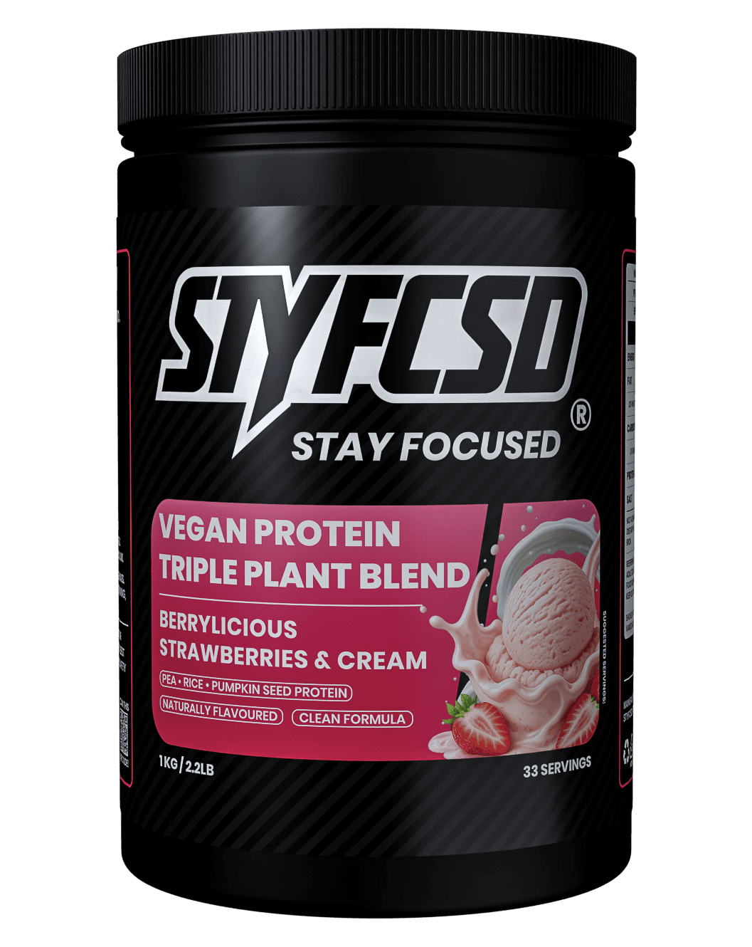 Vegan Protein Blend — Berrylicious Strawberries & Cream